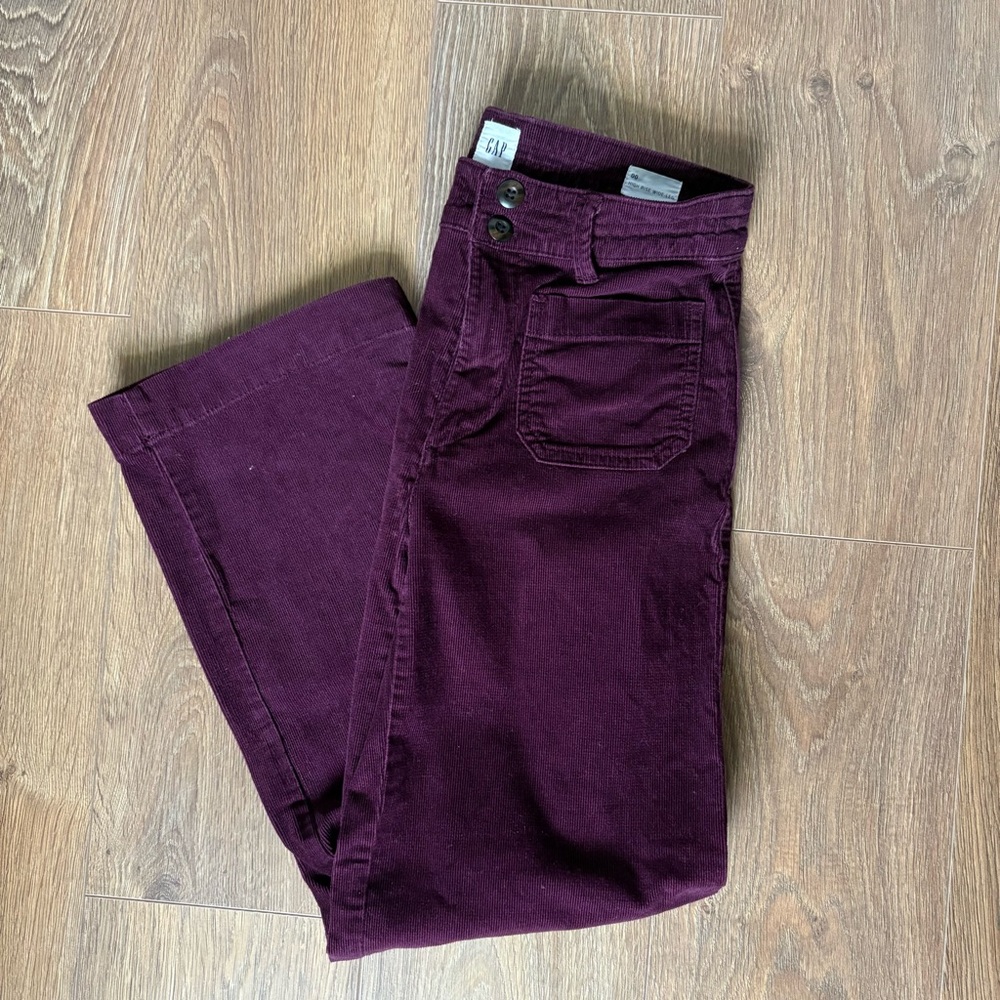 GAP burgundy corduroy pants 00